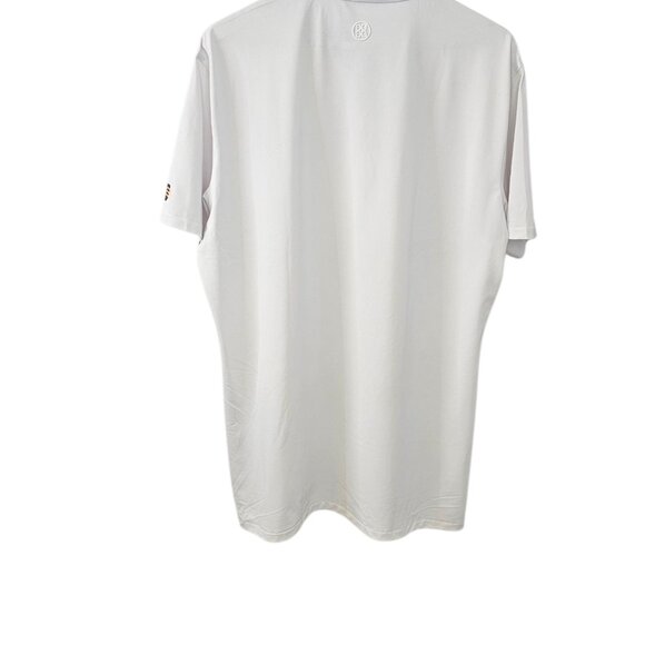 G/FORE Mens Short Sleeve Polo, White, Collared, Henley, Golf, Size Large - Picture 6 of 10